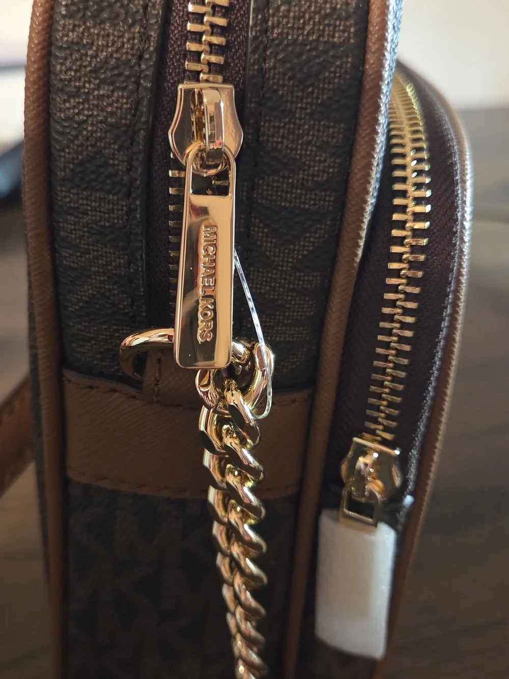 NWT Michael Kors Brown Jet Set Crossbody
